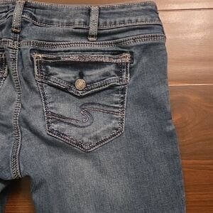 Silver Jeans, Tuesday Slim Boot Cut Classic Blue Denim, 34X31